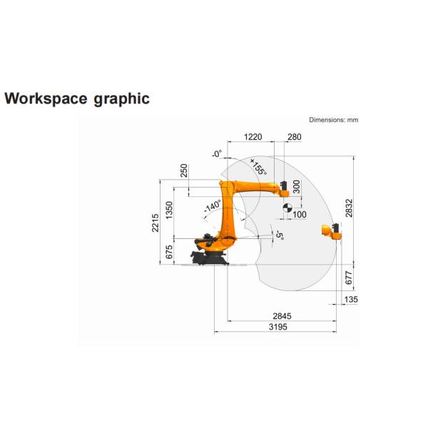 5 Axes KR 240 R3200 PA Kuka Robot Arm OEM manual vs robot palletize
