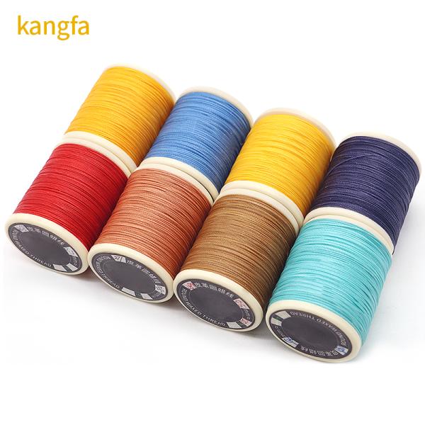 70m High Tension Polyester Thread for Leather Sewing 0.6mm Yarn Count Cored Sewing Thread