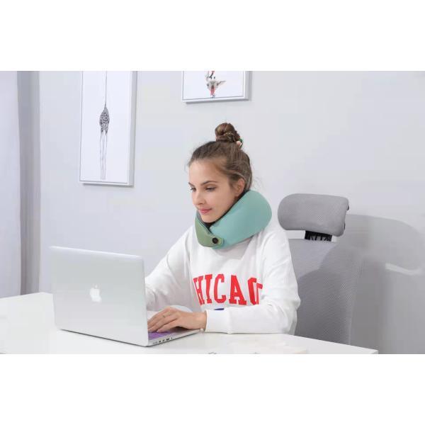 Relieves Cervical Spine Fatigue U Shape Neck Pillow Heated Memory Foam For Office