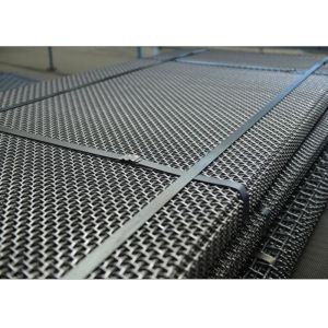 Best High Manganese 65mn Vibrating Screen Mesh Woven With Clamp Bending wholesale