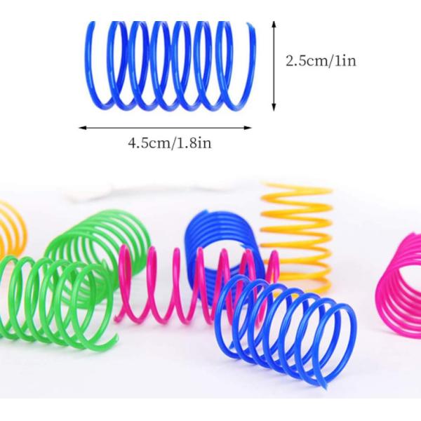 Best Interactive Plastic Cat Spiral Spring For Swatting, Biting, Hunting Kitten Toys