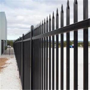 China 6 Feet Wrought Iron Picket Steel Fence Panel High Strength 1.2mx1.8m on sale