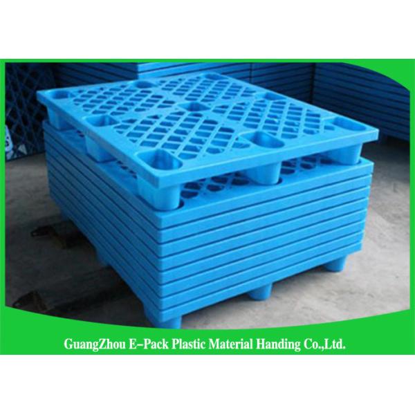 Stackable Black Plastic Skids Pallets , Lightweight Plastic Pallets 100% Recycled Material
