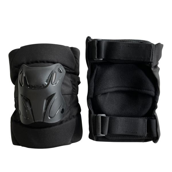 Motor-Rider Knee and Elbow Protectors with Hook and Loop Straps and Customizable Logo