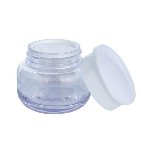 Cheap Glass Empty Cream Jar Thick Bottomed for sale