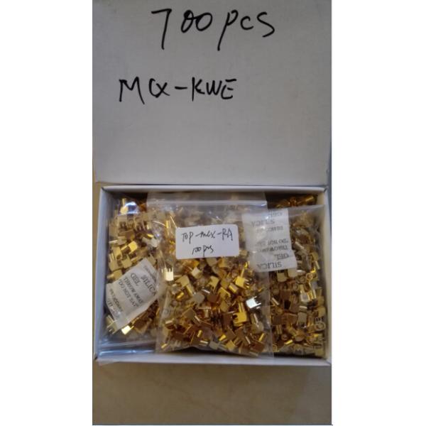 PCB Assembled RG174 RF Coaxial Connector MCX Gold Plated Less Weight