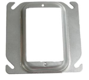 China UL Electrical Square Type Steel Conduit Junction Box Cover 0.6mm 0.8mm Thickness on sale