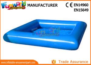 China Large Blue PVC tarpaulin Inflatable Water Pools Square / Round Shape on sale