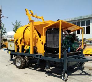 Best 40 M3/H Diesel Trailer Concrete Pump Portable With Mixer XDEM wholesale