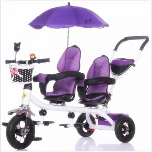 Best twins Baby Stroller Tricycle For Kids Baby Carrier Tricycle For Children Baby Tricycle Bike With two seat wholesale