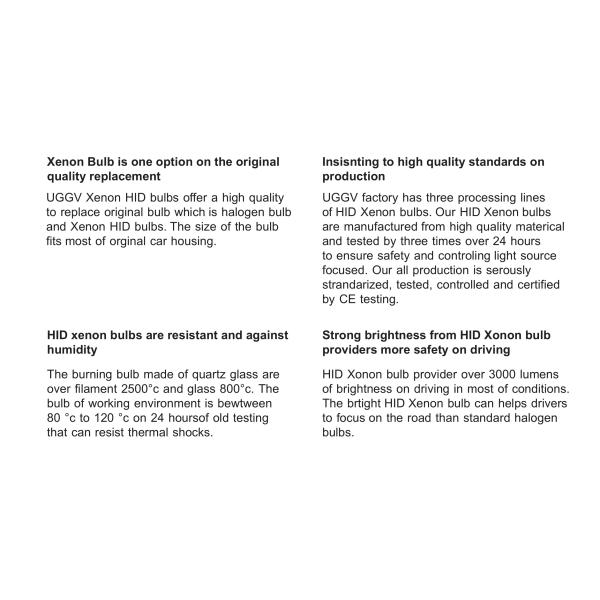55W Metal Base HID Xenon Headlight Bulbs , 85V H7 HID Replacement Bulbs