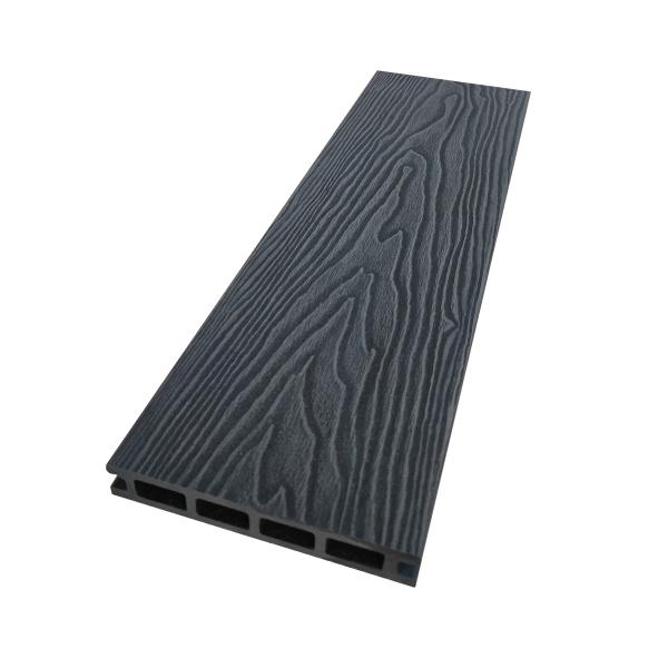 Popular 3D embossing Waterproof 145*21mm WPC decking floor