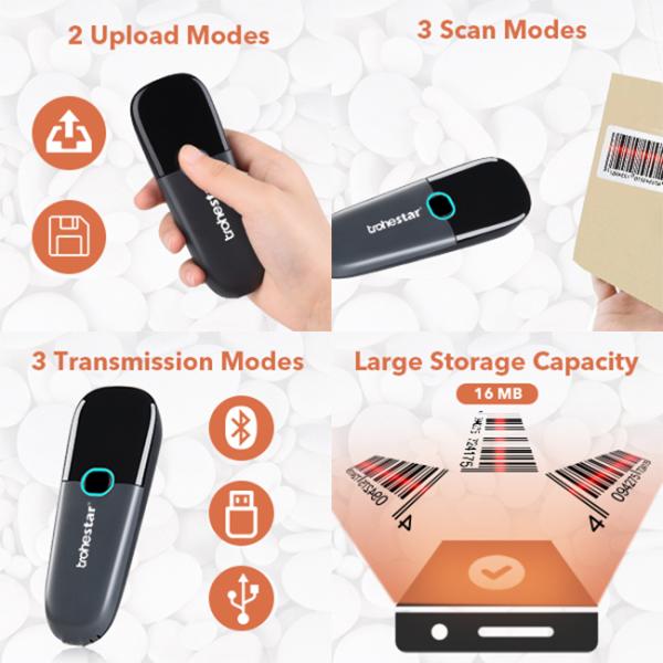 Trohestar N3 2.4G 2D 100m Long Range Barcode Reader