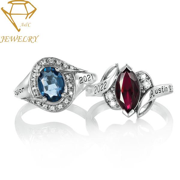 Cheap Steel College Ring Design For Ladies for sale