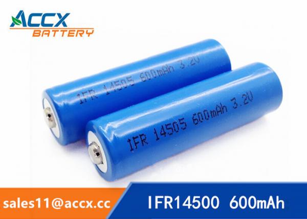 shaver battery lithium ifr14500 3.2v 600mAh AA size