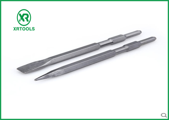 Best Hexagonal Shank Electric Masonry Chisel , 17 * 400mm Diamond Point Chisel wholesale