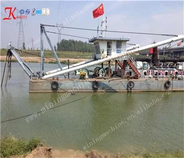 Diesel Engine Draft 1.3m Sand Dredger River Sand Mining machine