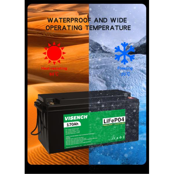 Visench Solar System Lifepo4 Battery Pack Lithium Ion Lifepo4 12V 170AH Lithium Ion Batteries
