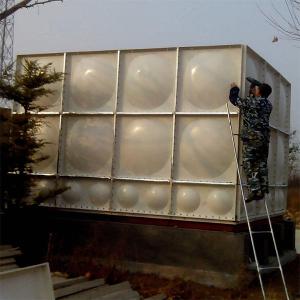 Fiberglass Plastic Sectional Cold Water Storage Tanks For Farm Sewage Water Treatment