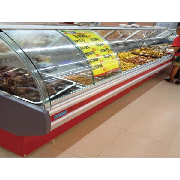 2°C - 8°C Deli Display Refrigerator Top Open With Back Drawers Storage