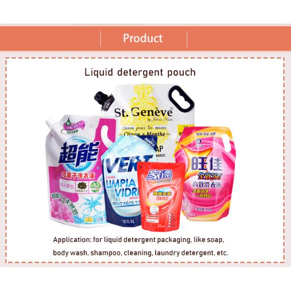 Plastic Liquid Stand Up Barrier Pouches Custom Printed Eco Friendly