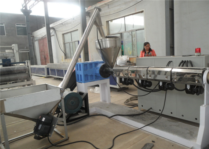 PP PE PVC WPC Plastic Profile Extrusion Line , High Quality PP PE Wood Plastic Profile Making Machinery