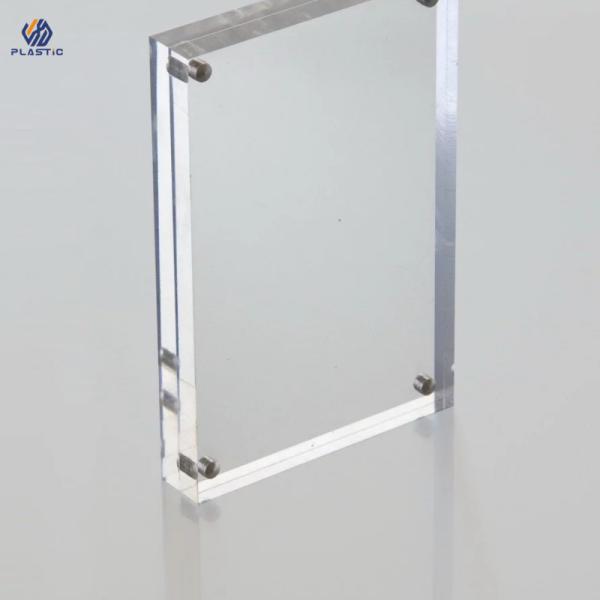 Customized Logo Clear Acrylic Picture Frames With Strong Magnetic Adsorption