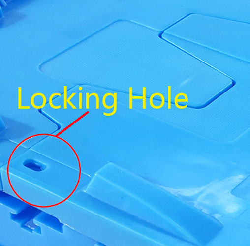 Stackable Heavy Duty Plastic Moving Crate With Lid