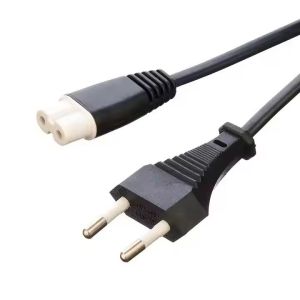Best SNI Approved 2 Pin Type C7 Figure 8 Shape Female Plug Black Power Cable Cord 1.2M/1.5M/1.8M Length Household Restaurant wholesale