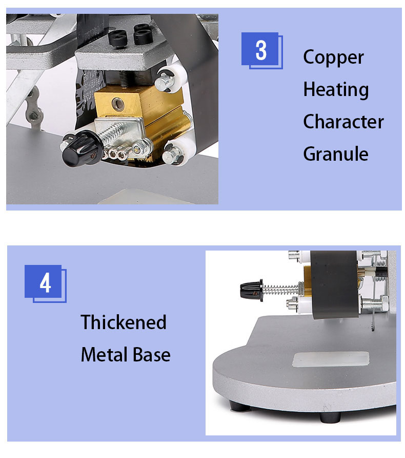 Manual hot stamp ribbon number expiry date coder printer batch coding machines from DY8