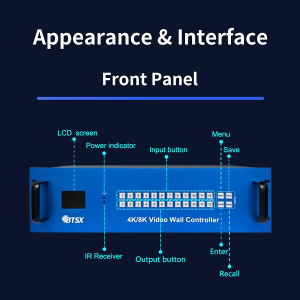 Maximum Input Resolution 3840x2160P60 Control Room Video Wall Web Control Mode for Advanced Control Capabilities