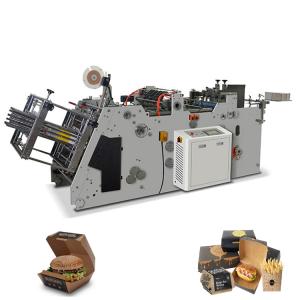 China Chips Fried Chicken Take Away Food Box Making Machine 60-160 Pcs/Min on sale