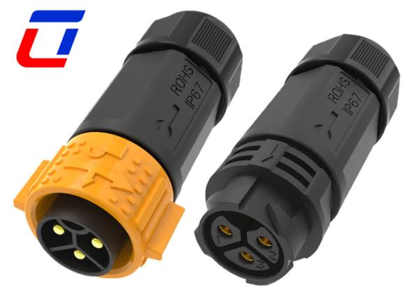 Cheap IP67 Rated 3 Pin Waterproof Power Connector 50A Male To Female Wire Connector for sale