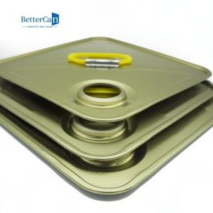 Best 18L 20L Square Tin Can Parts L237*W237 With Customized Handle / Cap wholesale