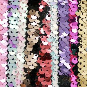 China Five Subsidiaries Rainbow Sequin Fabric For Hats Garment Bags on sale