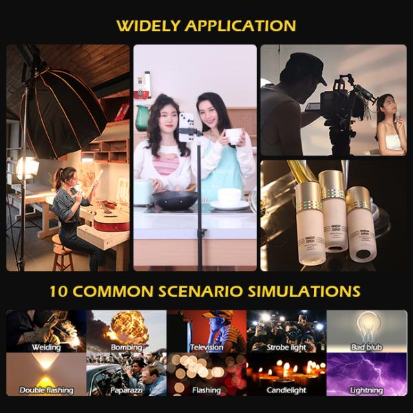 Portable 100watt cob video light Photography LED Video Studio Light With LCD Display Screen