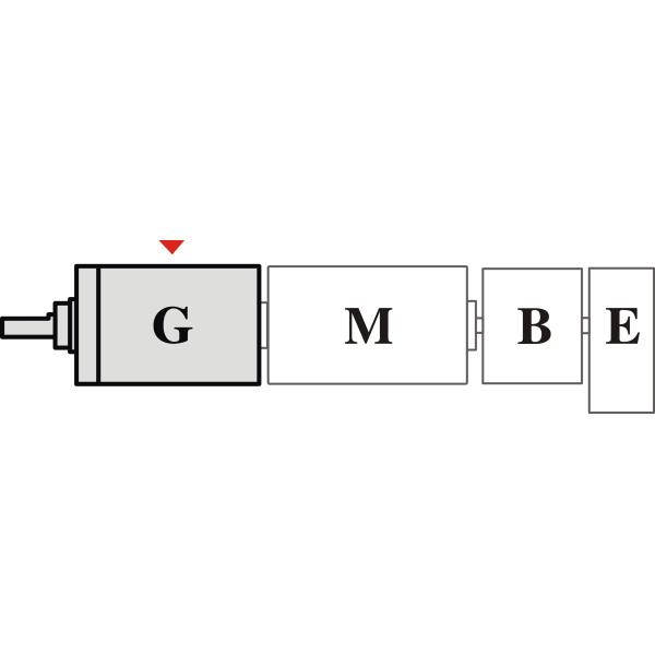 240N 3 Stage Planetary Gearbox , High Precision Gearbox 48.6mm Length