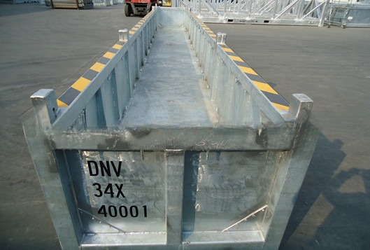 Maximum Payload 12000KGS 39ft to 76ft Galvanized LR Certified DNV 2.7-1 Standard Open Top DNV Offshore Cargo Basket