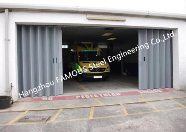 Cheap External Folding Panel Doors Horizontally Folding Garage Doors With Custom Opennings for sale