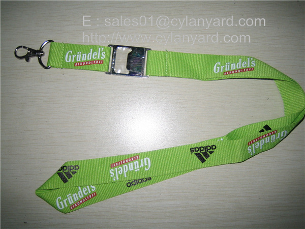 hiking lanyard with metal beer opener