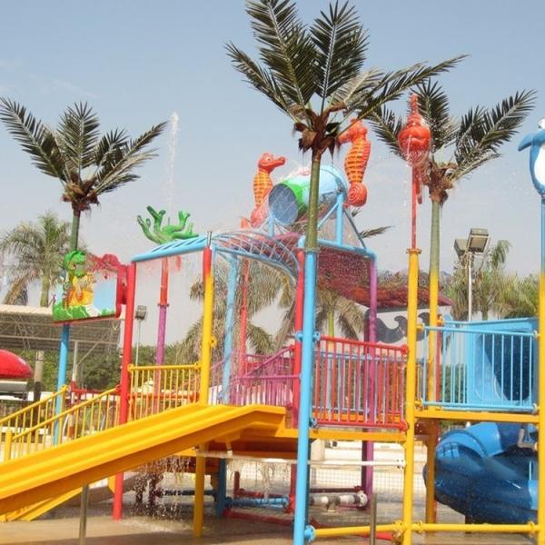 7m Height Water House Splash Water Playground Park Environmental Friendly
