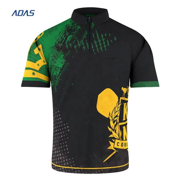 Sublimation Embroidery Dart Shirt Custom Sports Jerseys Allover Printed