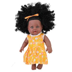 Best Beauty Kids gift 35cm Vinyl Cute Reborn Dolls with Hand rooted mohair wholesale
