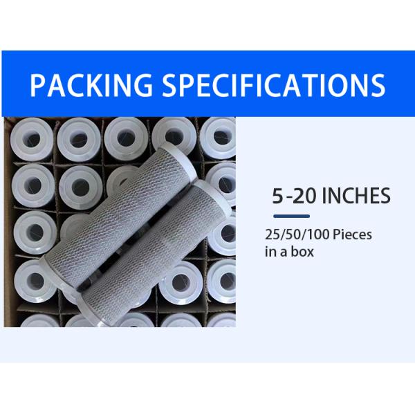 20-inch 5-micron CTO Coconut Shell Carbon Filter Cartridge for Commercial Water Filter