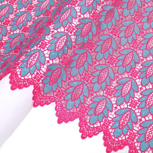 Cheap F50277 51&quot;-52&quot; customizable top one china african lace materials embroidery fabric for fashion dress/ garment for sale