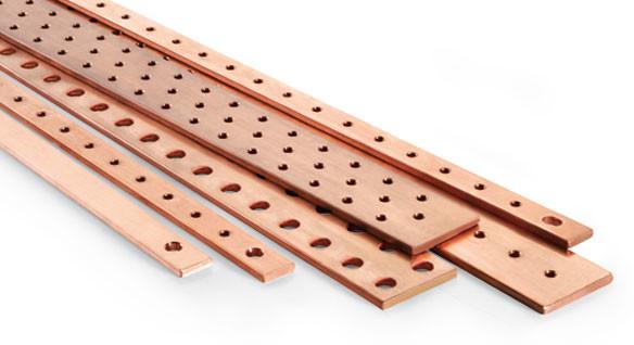 Cheap Easy To Install Flat Copper Busbar For Transformers / Circuit Breakers for sale