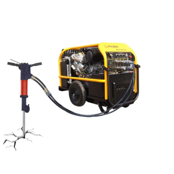 hydraulic Small Hand Held Jack Hammer Flat And Pointed Pickaxe
