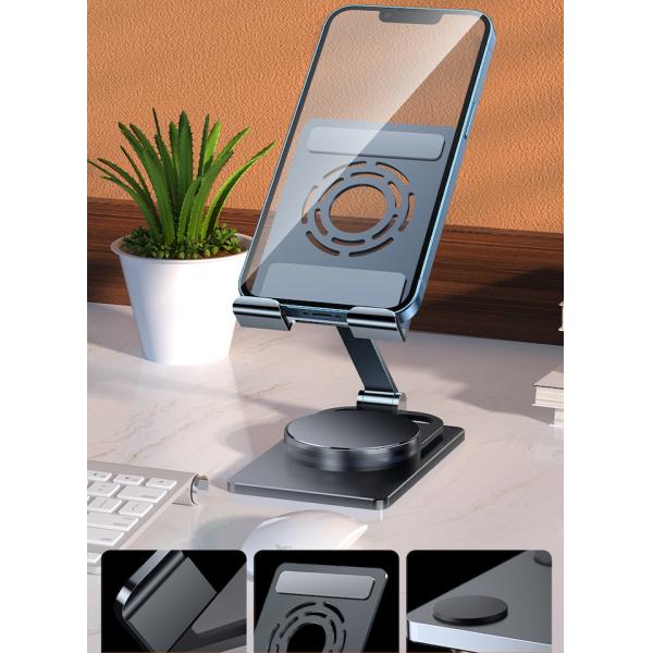 360 Degree Rotation Lightweight Foldable Aluminum Desktop Phone Stand For Comfortable Working
