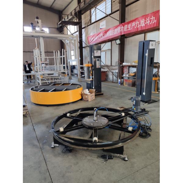 1.5KW 1500mm Skid Wrapping Machine , 110VAC Automatic Pallet Shrink Wrap Machine