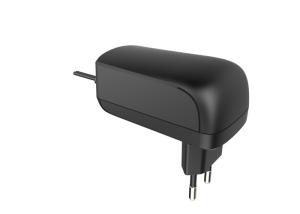 China 24W 12VAC Wall Mount AC DC Charger Adapter in Black With EU Plug on sale